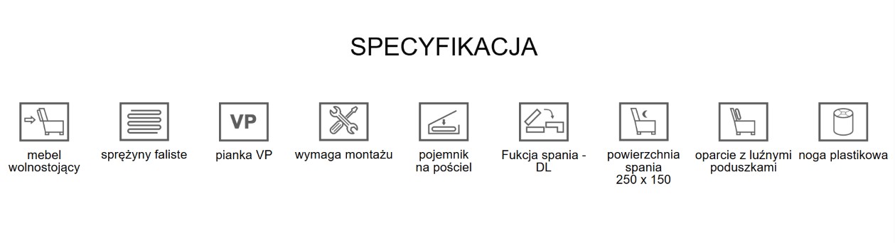 Narożnik Tapicerowany z Funkcją Spania Arivo - Nowoczesna Rogówka z Barkiem do Salonu