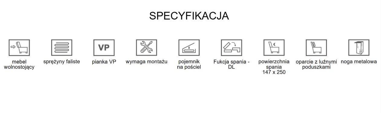 Narożnik Tapicerowany z Funkcją Spania Cushy na Nóżkach - Nowoczesna Kanapa Galmour dla Rodziny