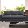 Sofa tapicerowana rozkładana z lamówkami 251 cm Manta A