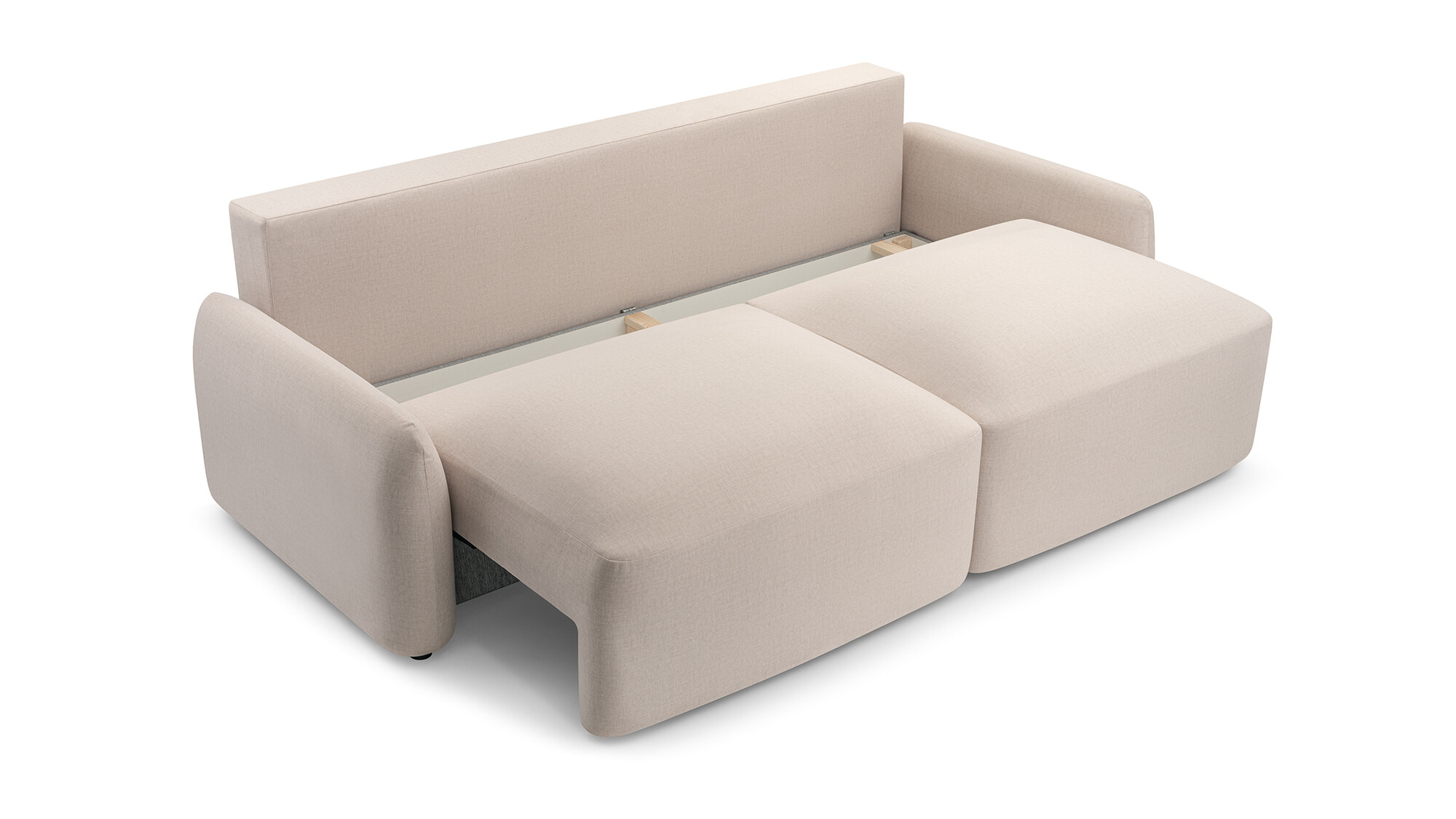 Sofa tapicerowana rozkładana Coral z funkcją spania - nowoczesna kanapa do salonu