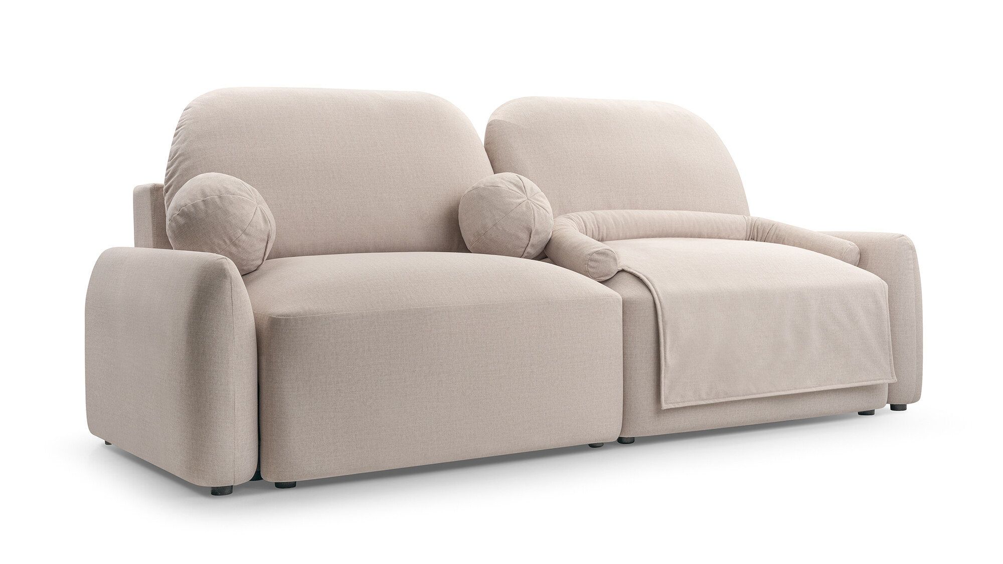 Sofa tapicerowana rozkładana Coral z funkcją spania - nowoczesna kanapa do salonu