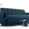 Sofa tapicerowana loftowa Loctus - nowoczesna kanapa trzyosobowa do salonu