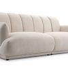 Sofa tapicerowana loftowa Loctus - nowoczesna kanapa trzyosobowa do salonu