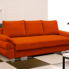 Sofa tapicerowana rozkładana z poduchami Ganaco