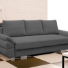 Sofa tapicerowana rozkładana z poduchami Ganaco