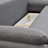 Sofa tapicerowana rozkładana z poduchami Ganaco