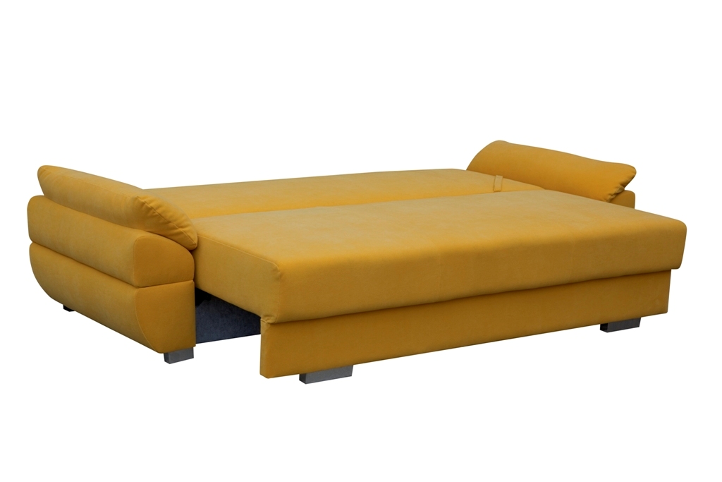 Sofa tapicerowana rozkładana z poduchami Ganaco