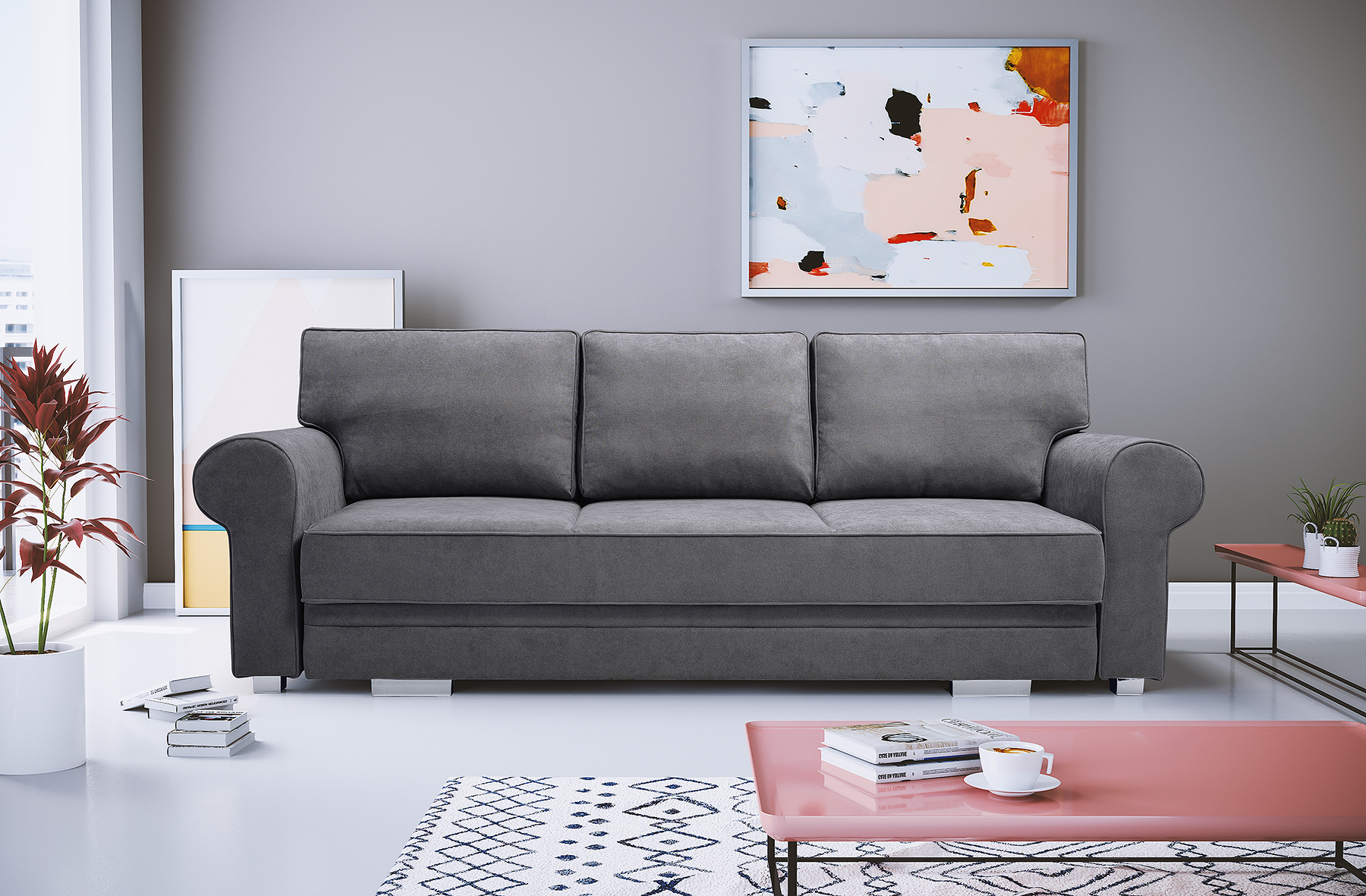 Sofa tapicerowana rozkładana Bonita