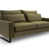 Sofa tapicerowana nierozkładana loftowa Chocito - nowoczesna kanapa trzyosobowa na metalowych nogach