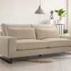 Sofa tapicerowana loftowa Loctus - nowoczesna kanapa trzyosobowa do salonu