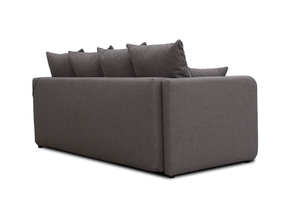 Sofa tapicerowana rozkładana z poduchami Cavra