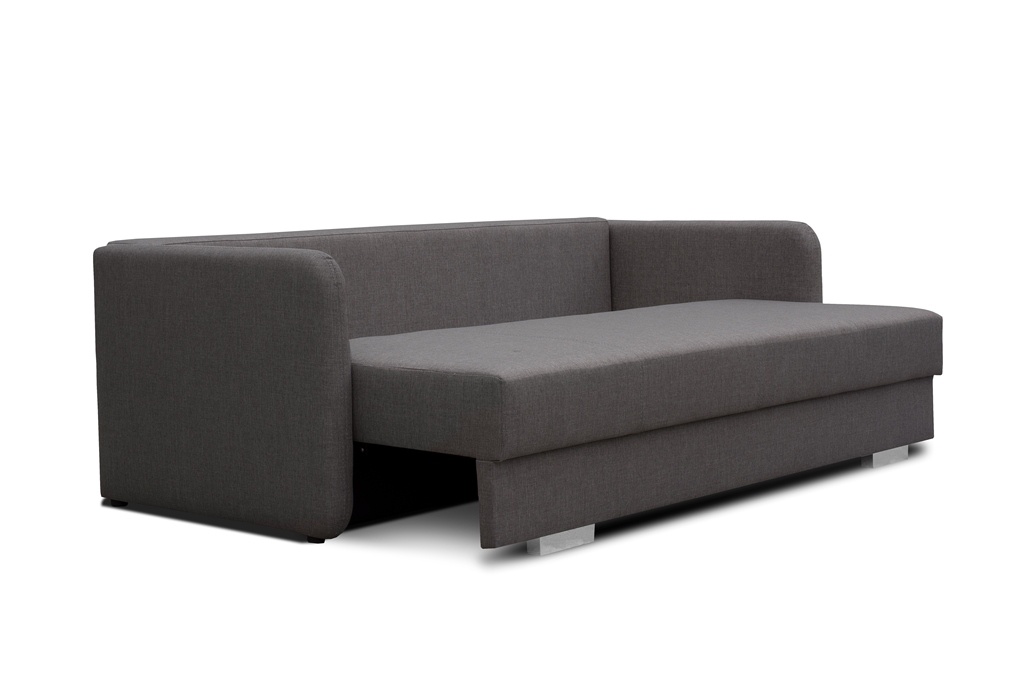 Sofa tapicerowana rozkładana z poduchami Cavra