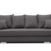 Sofa tapicerowana rozkładana z poduchami Cavra