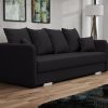 Sofa tapicerowana rozkładana z poduchami Cavra
