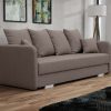 Sofa tapicerowana rozkładana z poduchami Cavra