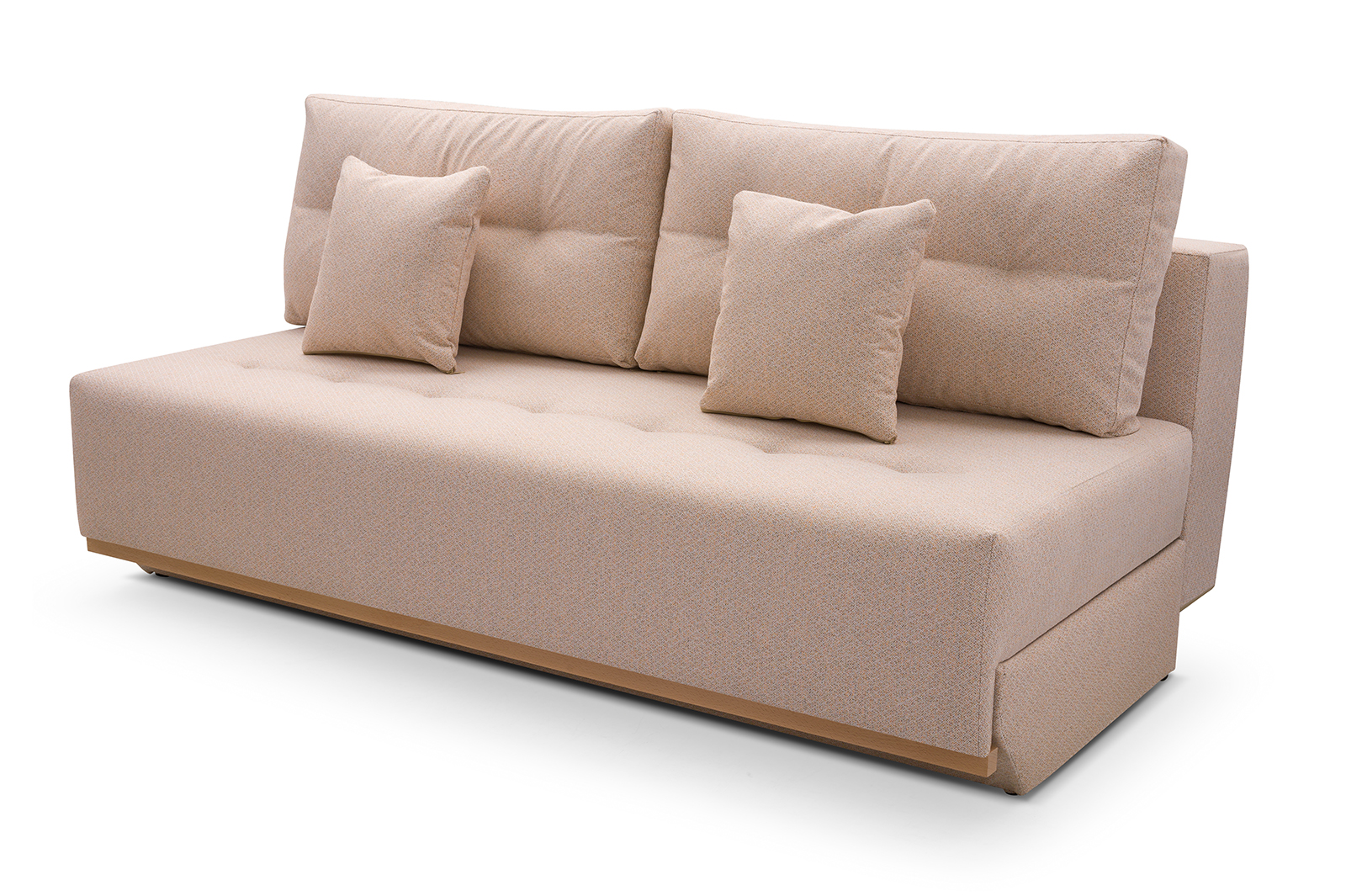 Sofa tapicerowana rozkładana z poduchami Veloce