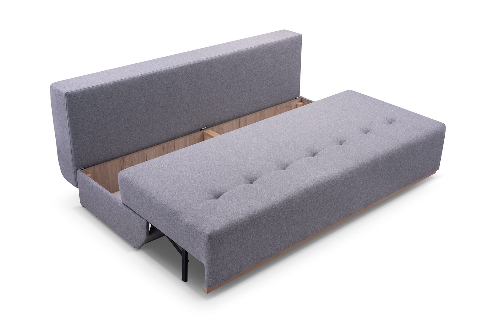Sofa tapicerowana rozkładana z poduchami Veloce