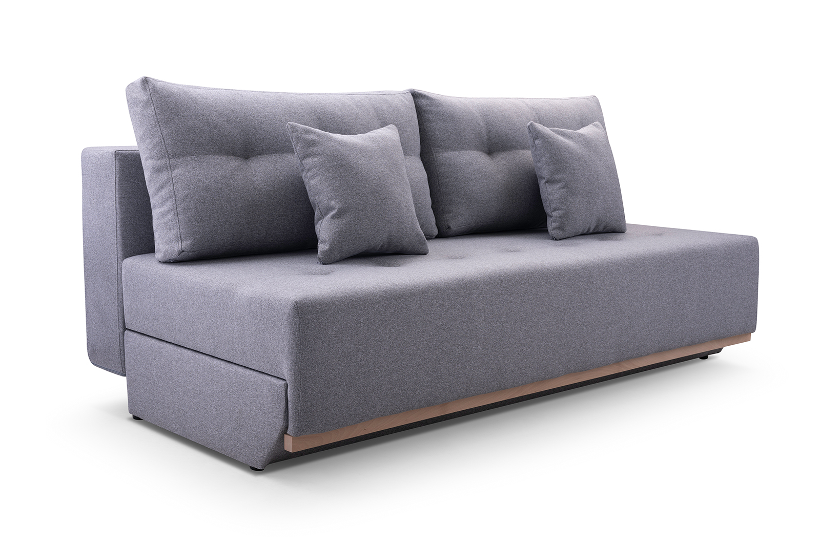 Sofa tapicerowana rozkładana z poduchami Veloce