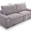 Sofa tapicerowana rozkładana z poduchami Breeze