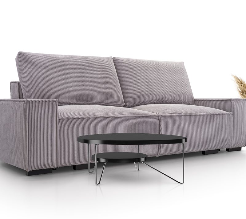 Sofa tapicerowana rozkładana z poduchami Breeze