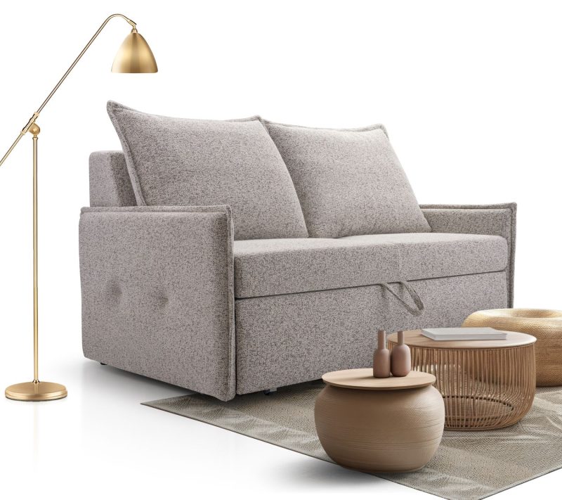 Sofa tradycyjna tapicerowana rozkładana do przodu Nessa