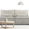 Sofa tapicerowana modułowa Tapela - nowoczesna kanapa dwuosobowa do salonu