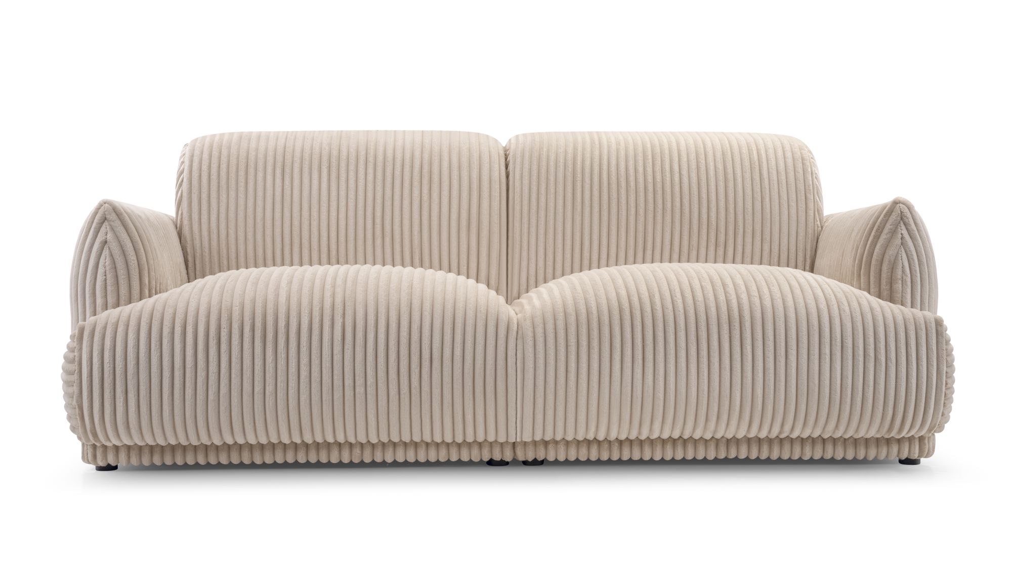 Sofa tapicerowana loftowa Linger - nowoczesna kanapa trzyosobowa do salonu