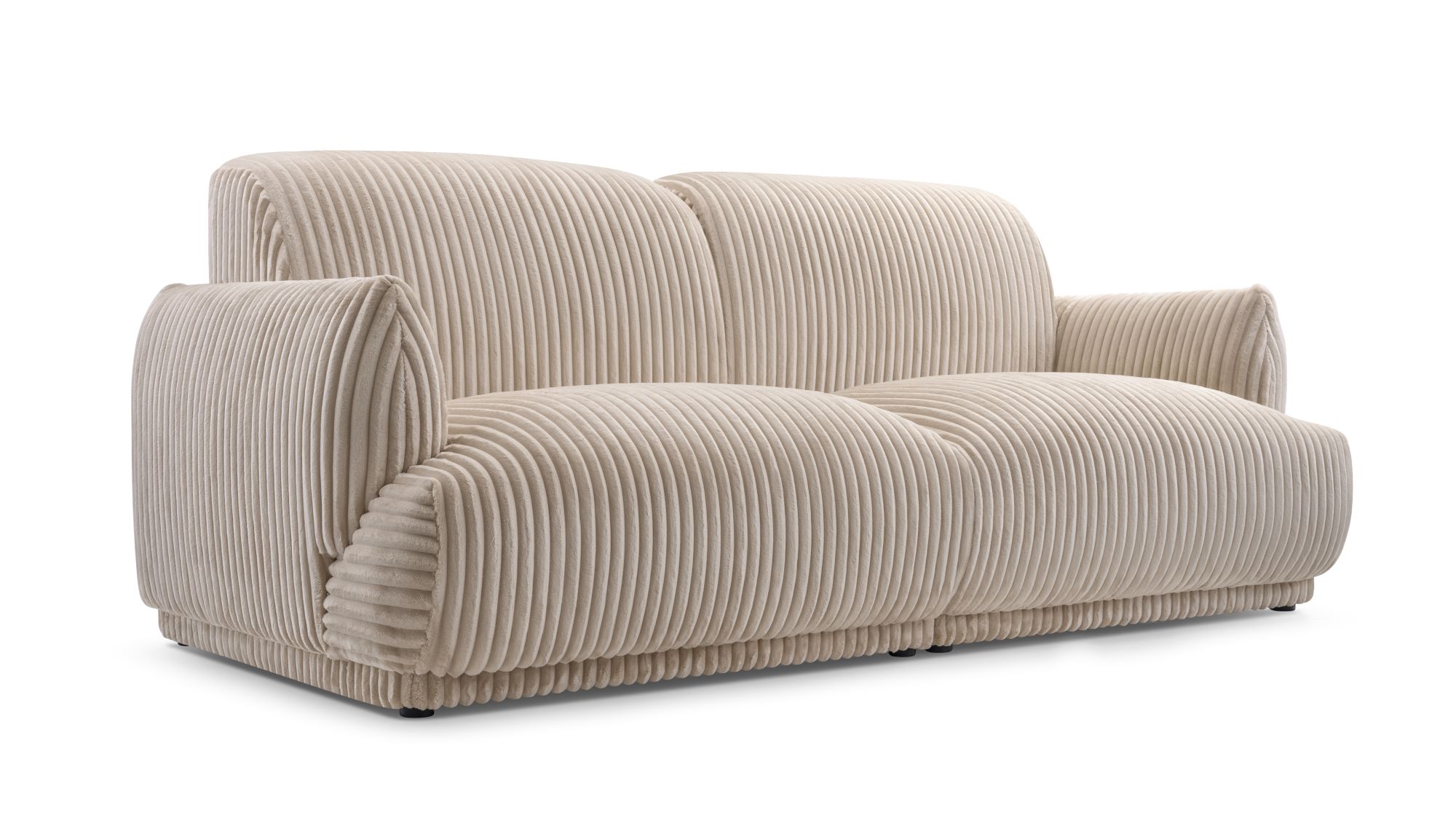 Sofa tapicerowana loftowa Linger - nowoczesna kanapa trzyosobowa do salonu