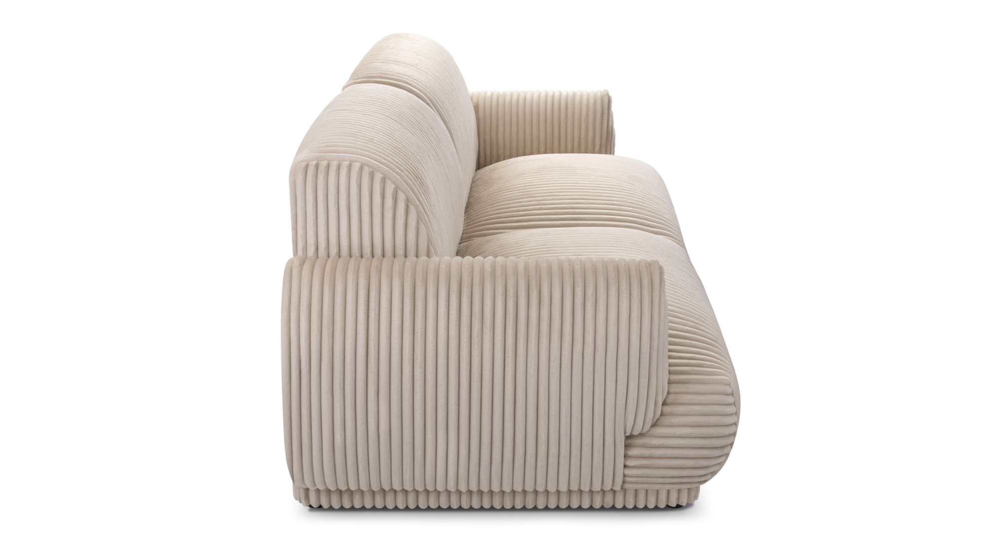 Sofa tapicerowana loftowa Linger - nowoczesna kanapa trzyosobowa do salonu
