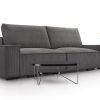 Sofa tapicerowana rozkładana z poduchami Breeze