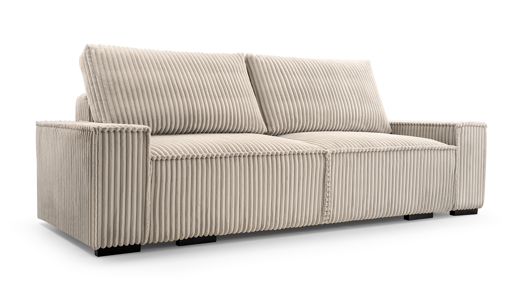 Sofa tapicerowana rozkładana z poduchami Breeze