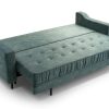 Sofa tapicerowana rozkładana z marszczeniami Mebina