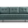 Sofa tapicerowana rozkładana z marszczeniami Mebina