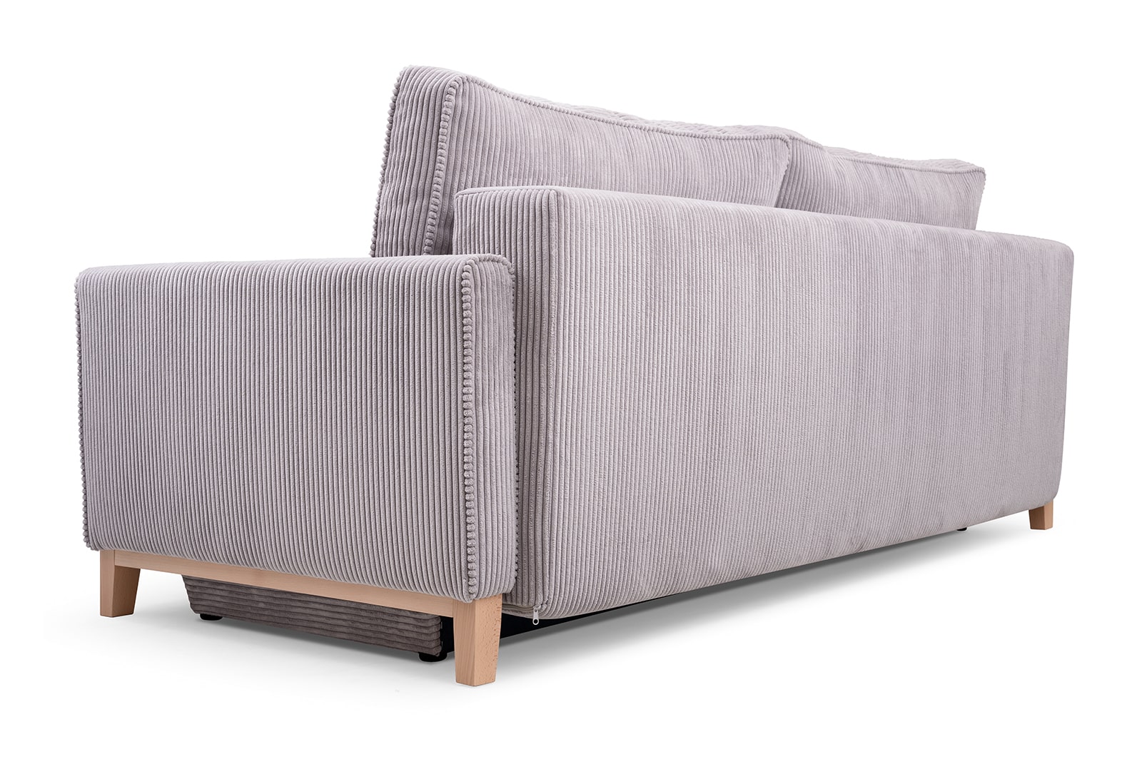 Sofa tapicerowana rozkładana z poduchami Risa z funkcją spania