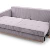 Sofa tapicerowana rozkładana z poduchami Risa z funkcją spania