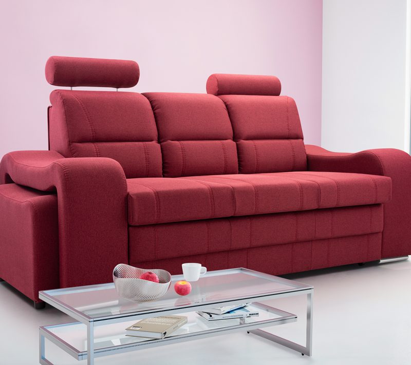 Sofa tradycyjna tapicerowana rozkładana do przodu Mount