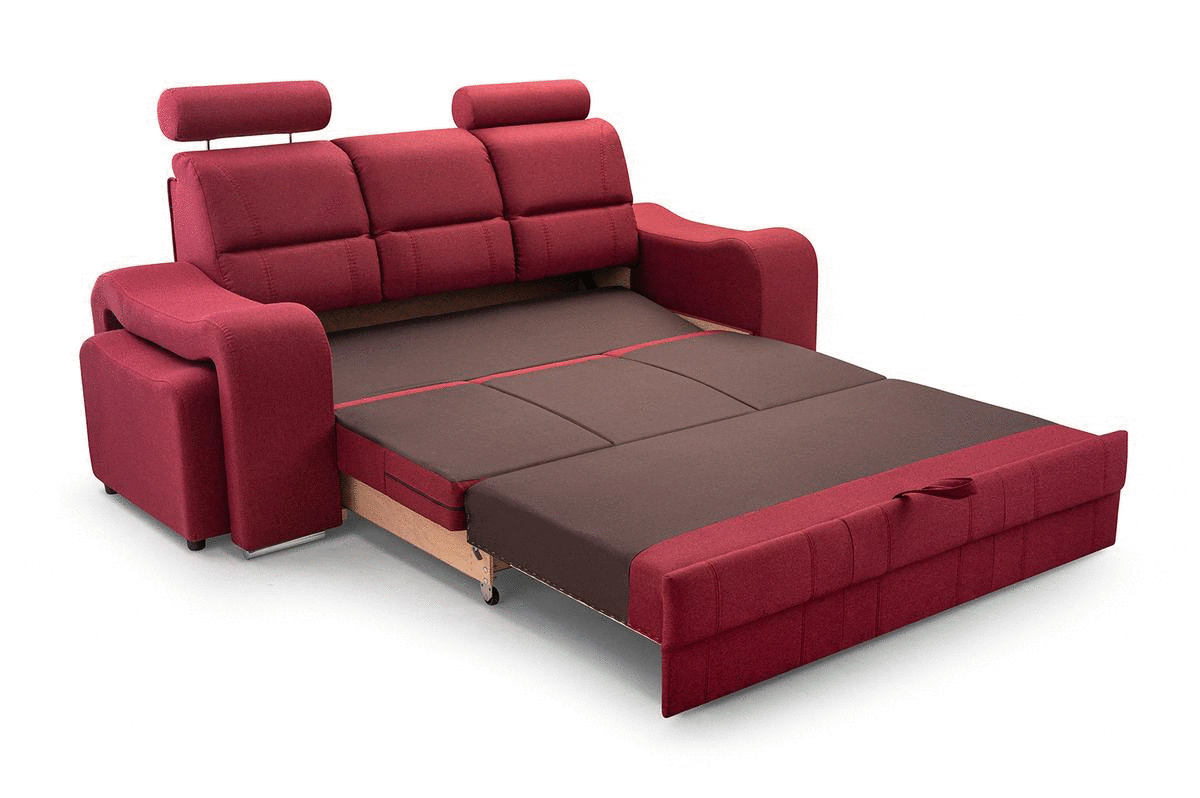 Sofa tradycyjna tapicerowana rozkładana do przodu Mount
