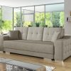 Sofa Tapicerowana Rozkładana Chocoa - Nowoczesna Kanapa 3-Osobowa z Funkcją Spania