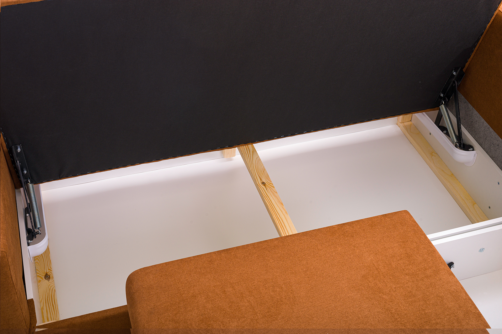 Narożnik Tapicerowany z Funkcją Spania Rimel - Nowoczesna Kanapa dla Rodziny do Salonu