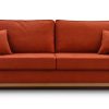 Sofa tapicerowana rozkładana z poduchami Risa z funkcją spania