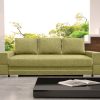 Sofa tapicerowana rozkładana z lamówkami 251 cm Manta A