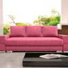 Sofa tapicerowana rozkładana z lamówkami 251 cm Manta A