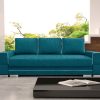 Sofa tapicerowana rozkładana z lamówkami 251 cm Manta A