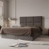 Łóżko kontynentalne z pojemnikami i topperem BESCO 2 160x200 cm – wspiera kręgosłup