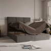Łóżko kontynentalne z pojemnikami i topperem BESCO 2 160x200 cm – wspiera kręgosłup
