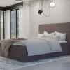 Łóżko kontynentalne Calira 2 160x200 cm – z pojemnikiem i topperem