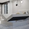 Łóżko kontynentalne DORIN 2 z pojemnikami i topperem 160x200 cm – idealne dla pleców