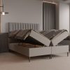Łóżko kontynentalne z pojemnikami i topperem MASEO 160x200 cm – wspiera kręgosłup