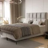 Łóżko kontynentalne Nena z pojemnikami i topperem 160x200 cm – idealne dla bolących pleców