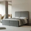 Łóżko kontynentalne z pojemnikami i topperem SALIA 2 160x200 cm – idealne dla kręgosłupa